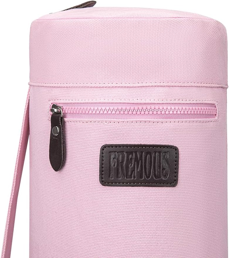 Fremous Yoga Mat Bag,Full-zip Exercise Yoga Mat Canvas Carry Bag for Women and Men - Double Storage Pocket,Easy Access Zipper, Adjustable Shoulder Strap and Handle,Fits Most Mat - Image 1